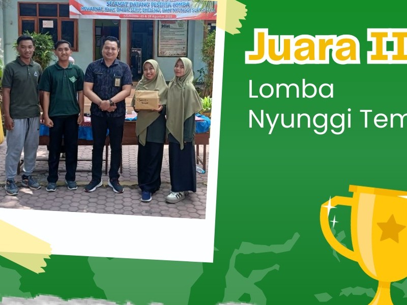 JUARA 3 LOMBA NYUNGGI TEMPEH